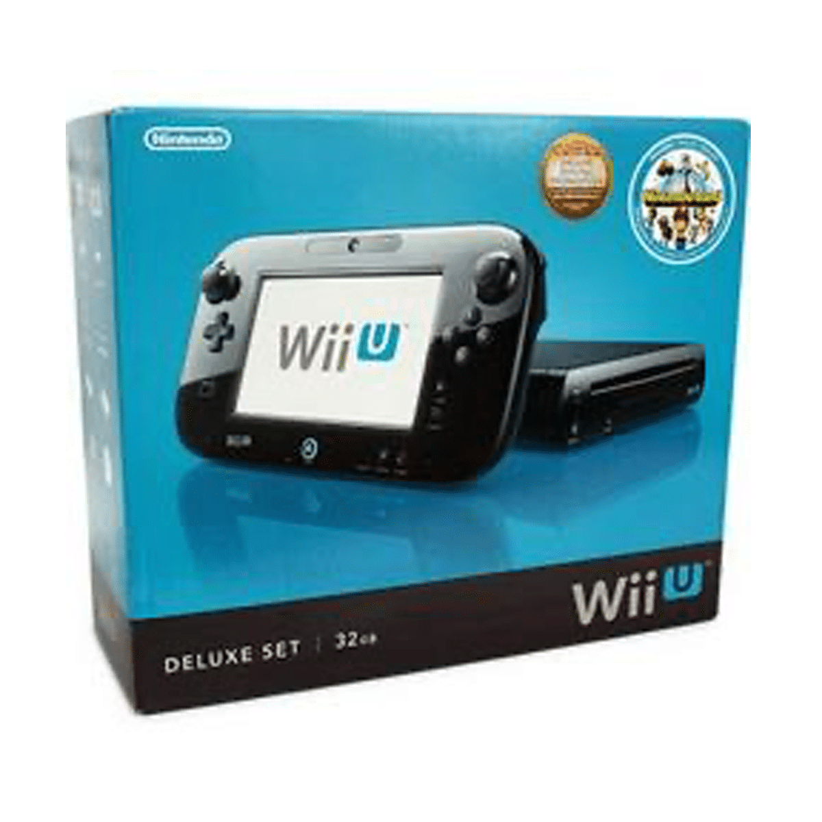 Nintendo Wii U Premium Pack med - Komplet i Boks (CIB) - Uden Spil - Retro Spilbutik